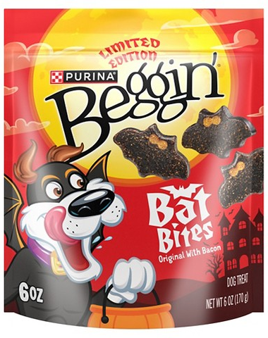 Beggin' Bacon Bat Bites dog treats