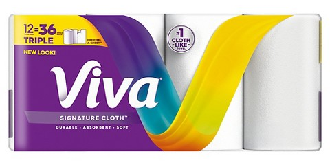 Viva Signature Cloth 12-pk. triple-roll paper towels