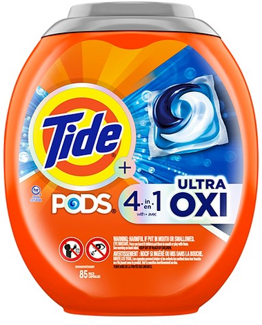 Tide Pods 4-in-1 Ultra Oxi 85-ct. laundry detergent pacs