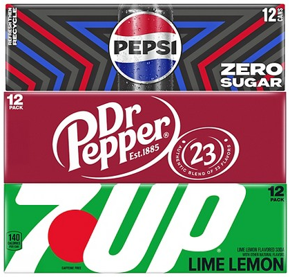 Select Pepsi, Dr Pepper, 7UP & more 12-pk. soda
