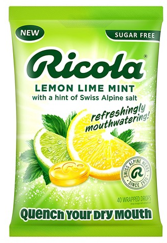 Ricola 40-ct. sugar-free lemon lime mint drops
