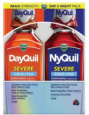 Vicks DayQuil & NyQuil Severe Cold & Flu Medicine Liquid