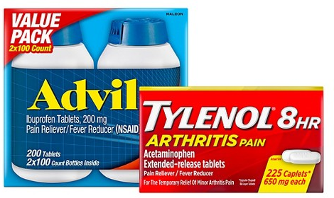 Select pain relief items