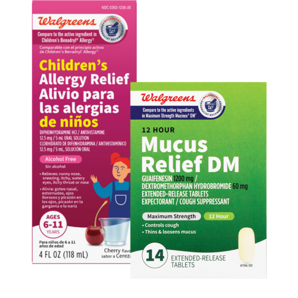 Walgreens Allergy, Cold & Flu Relief or Immune Support or Wellness Products