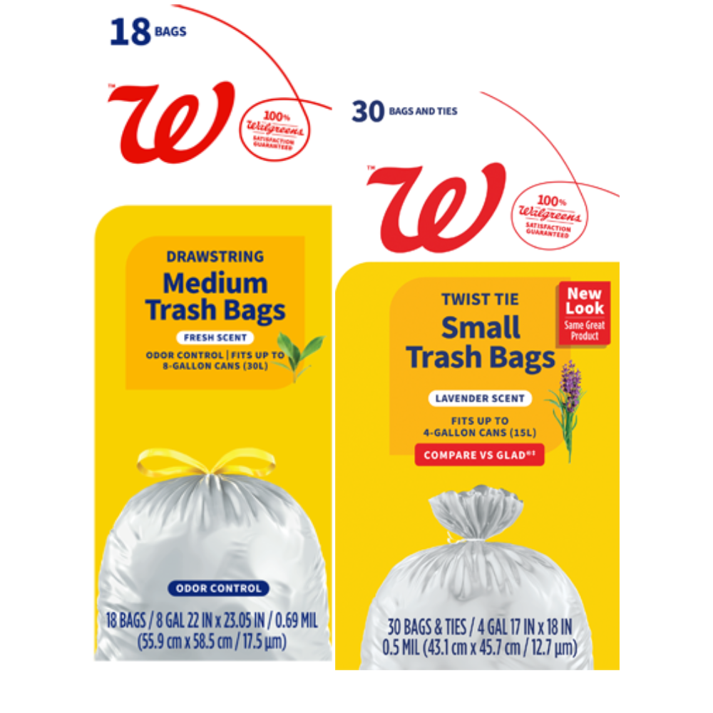 Walgreens Trash Bags