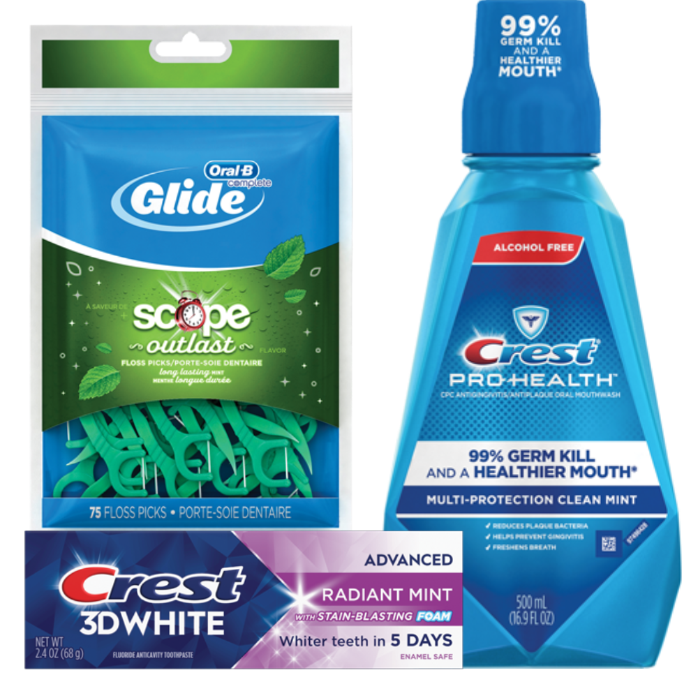 Crest or Oral-B Dental Care