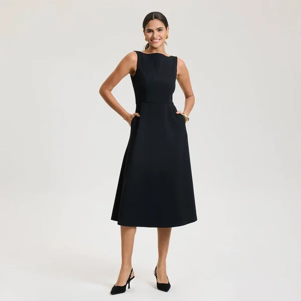 A New Day Brown Midi Dress