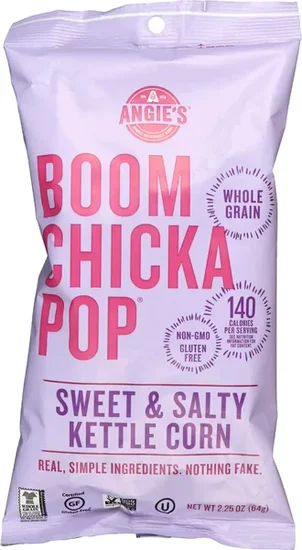 Angie's Boom Chicka Pop Sweet & Salty Kettle Corn, 2.25-oz. Bags