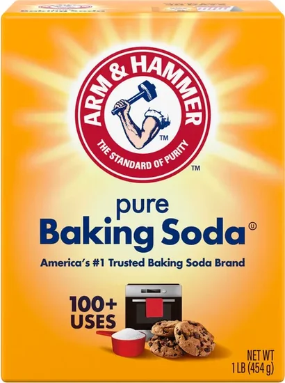 Arm & Hammer Pure Baking Soda.