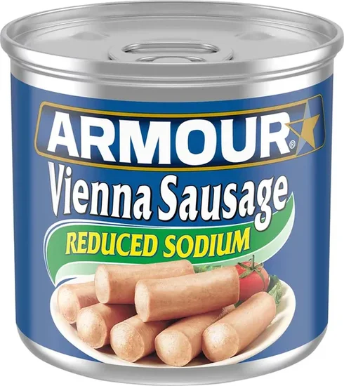 Armour Star Vienna Sausage, Reduced Sodium, 10g Protein Per Serving, 4.6 oz