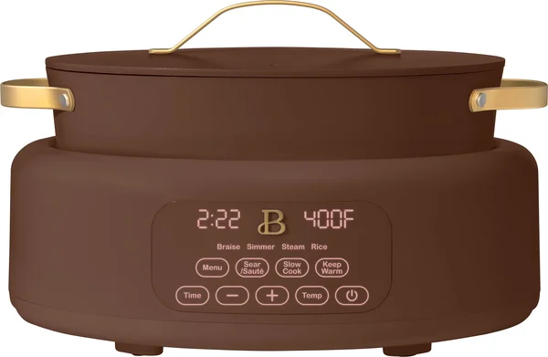 Beautiful 10 in 1, 6 Qt Electric Multi-Cooker, Chocolate by Drew Barrymore