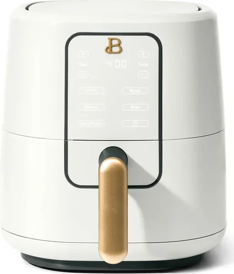 Beautiful 3QT Air Fryer with TurboCrisp Technology, White Icing by Drew Barrymore