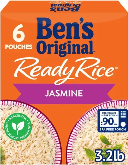 Ben's Original Ready Jasmine Rice, 8.5 oz., 6 pk.