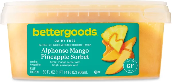 bettergoods Alphonso Mango Pineapple Sorbet