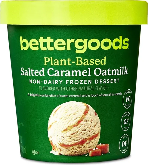 bettergoods Plant-Based Salted Caramel Oat Milk Non-Dairy Frozen Dessert