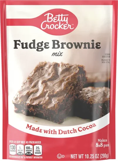 Betty Crocker Fudge Brownie Mix, 10.25 oz. Packs