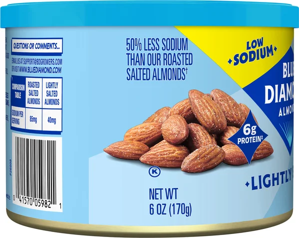 Blue Diamond Lightly Salted Low Sodium Almonds
