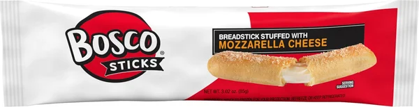 Bosco Frozen Mozzarella Cheese Stuffed Bread Sticks, 3.02 oz.
