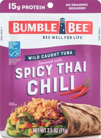 Bumble Bee Spicy Thai Chili Tuna, 2.5 oz. Pouches