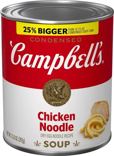 Campbell's Condensed Chicken Noodle Soup Dry Egg Noodle Recipe, 13.8 oz Can
