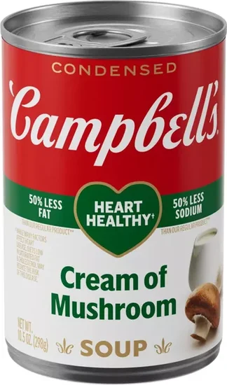 Campbell's Condensed Heart Healthy Cream of Mushroom Soup, 10.5 oz