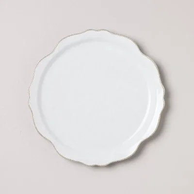 Carved Edge Dinner Plate Cream - Hearth & Hand™ with Magnolia