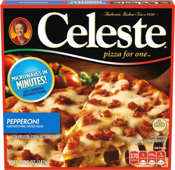 Celeste Pepperoni Pizza for One, 5-oz. Box