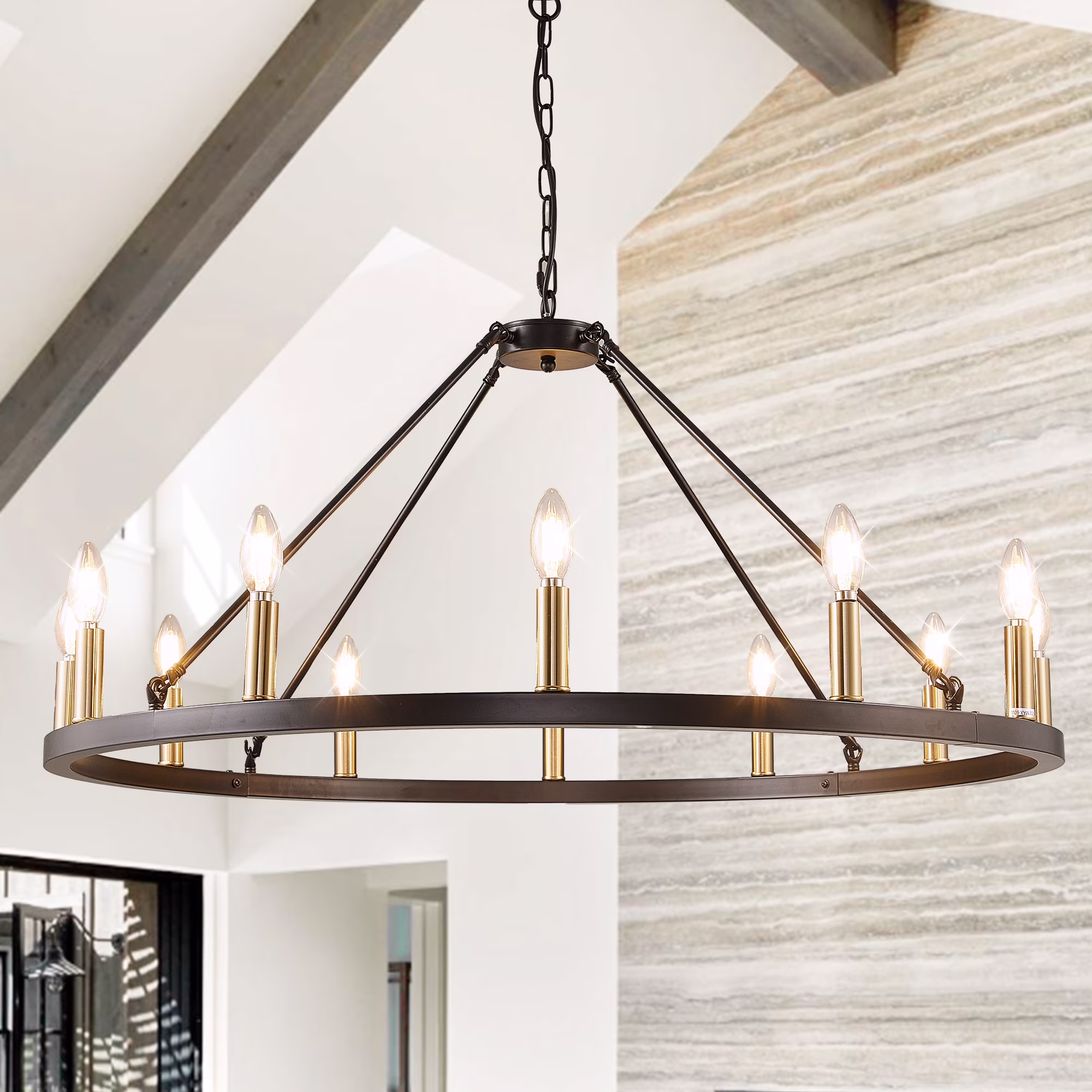 12-Light-Black Gold