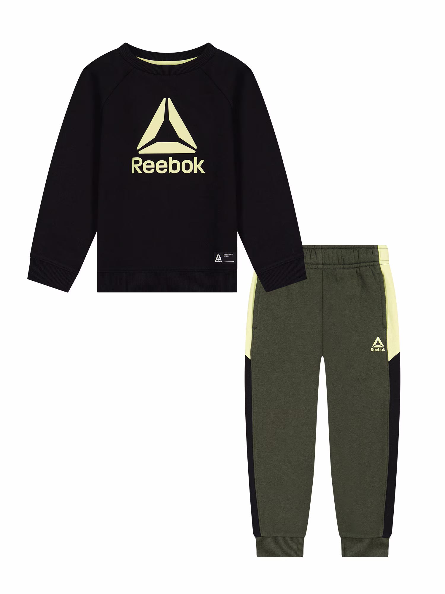 Reebok Toddler Play Hard Crew and Jogger Colorblock Set, 2-Piece, Sizes 12M-5T