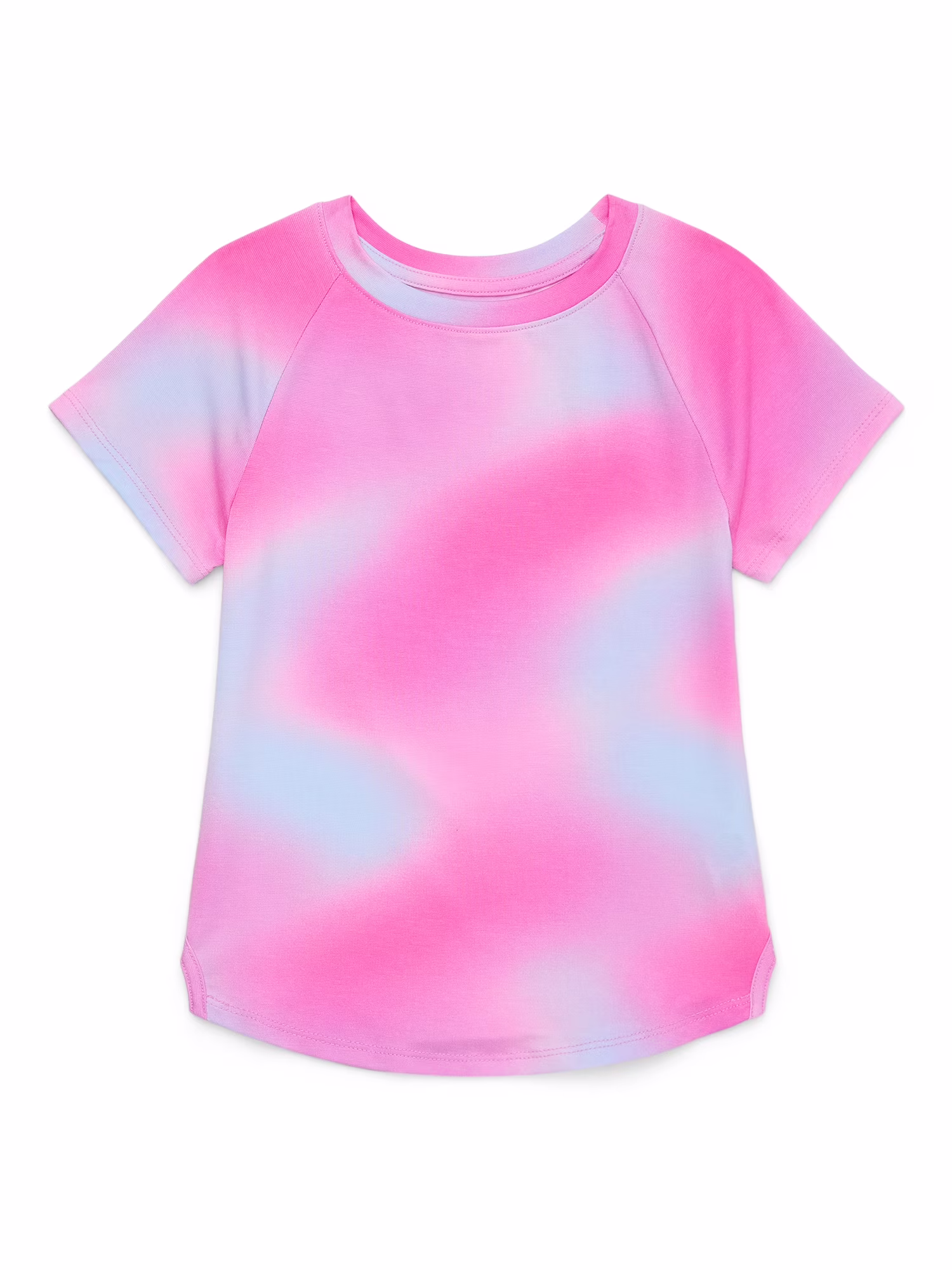 Athletic Works Girls Active Tee with Short Sleeves, 2-Pack, Sizes 4-18 & Plus