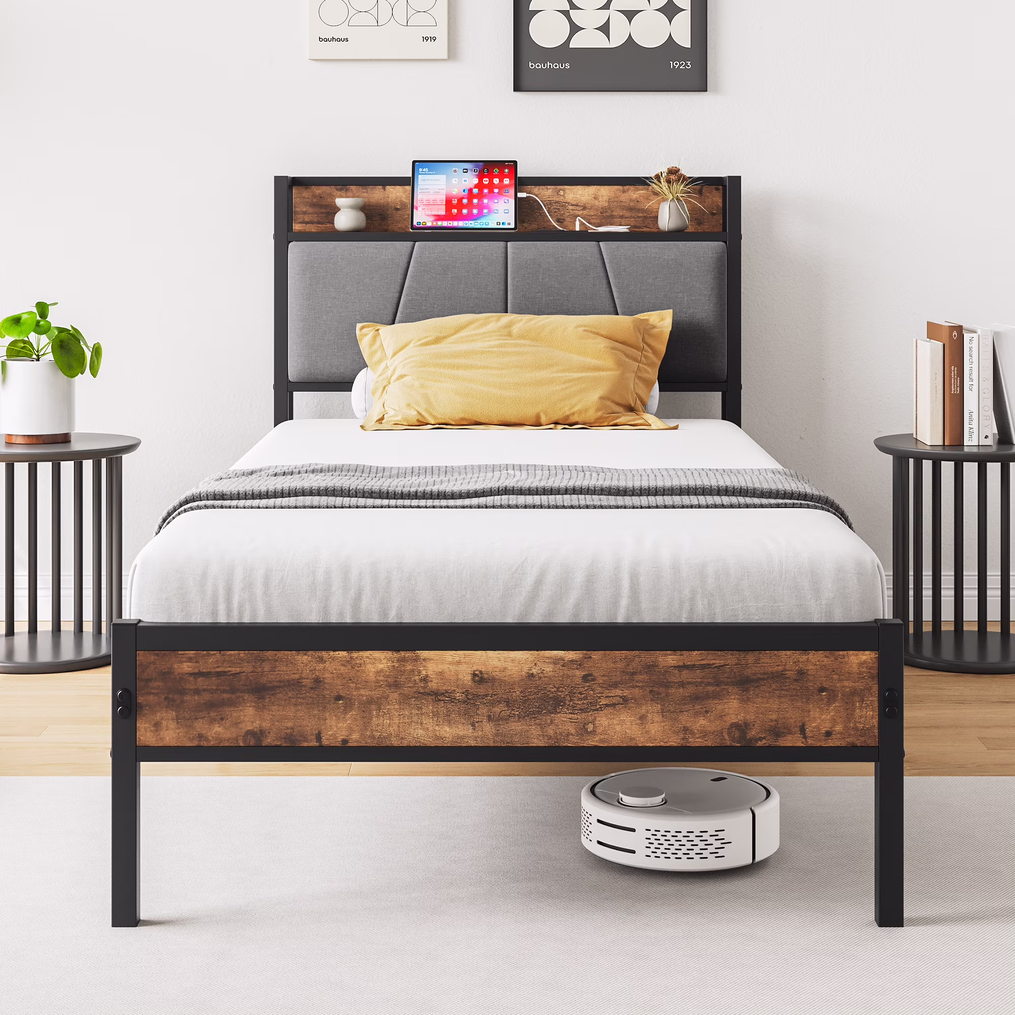 Brown Twin Bed Frame