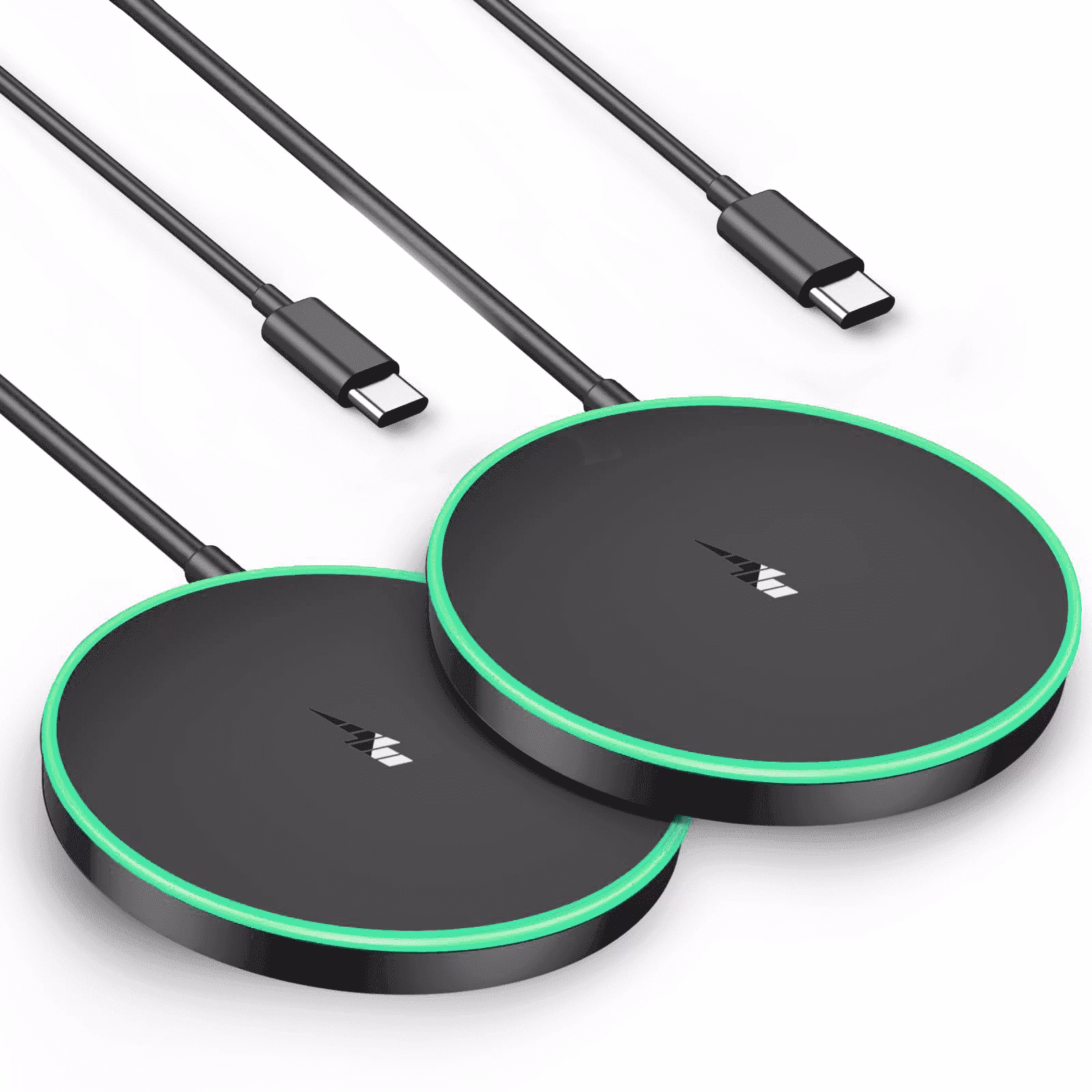 15W Magnetic Wireless Charger Pad, Compatible with iPhone 17/16/15/14/13/12 Series & AirPods 2/3/Pro, Fast Charging with Breathing LED Light