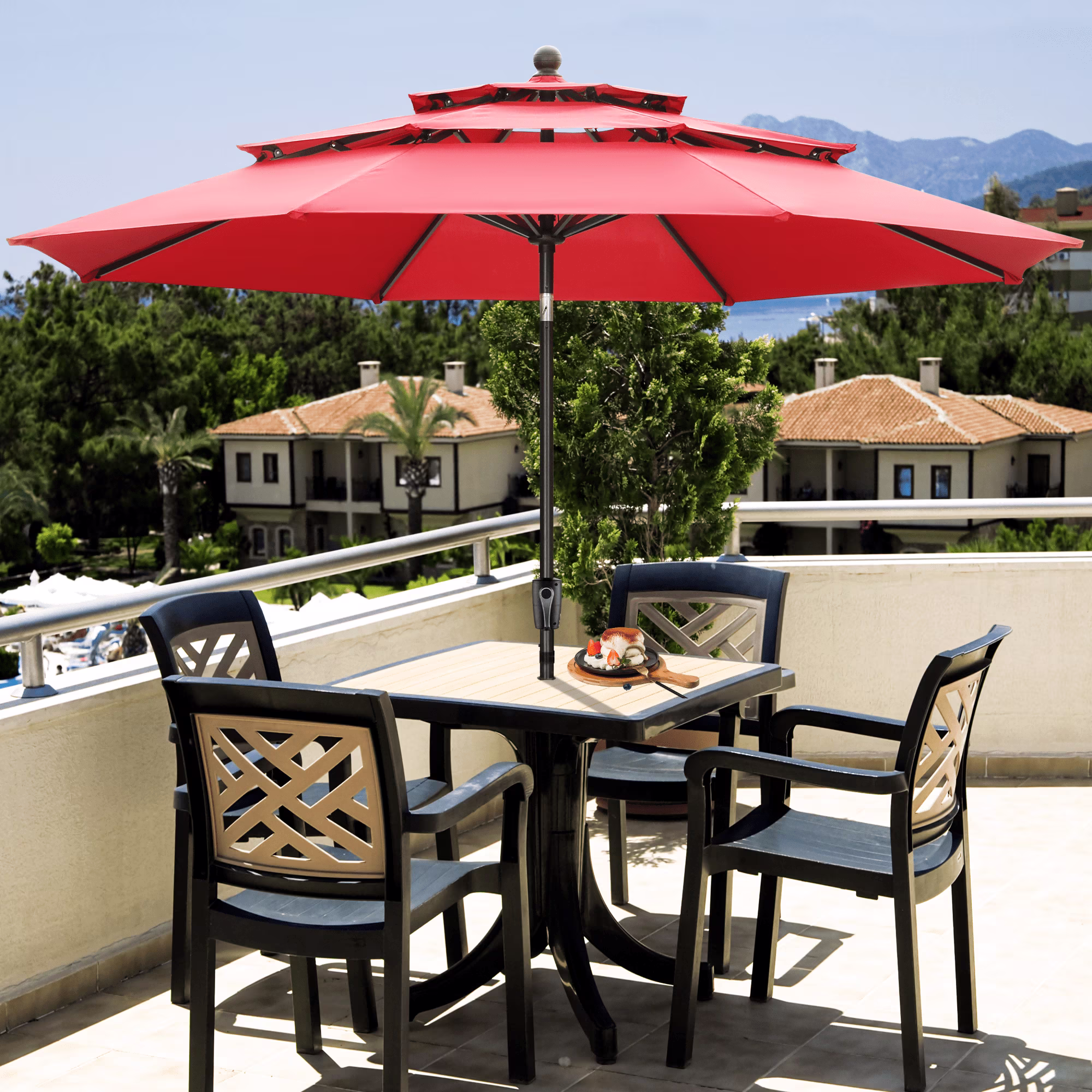 Red-3 Tiers Canopy