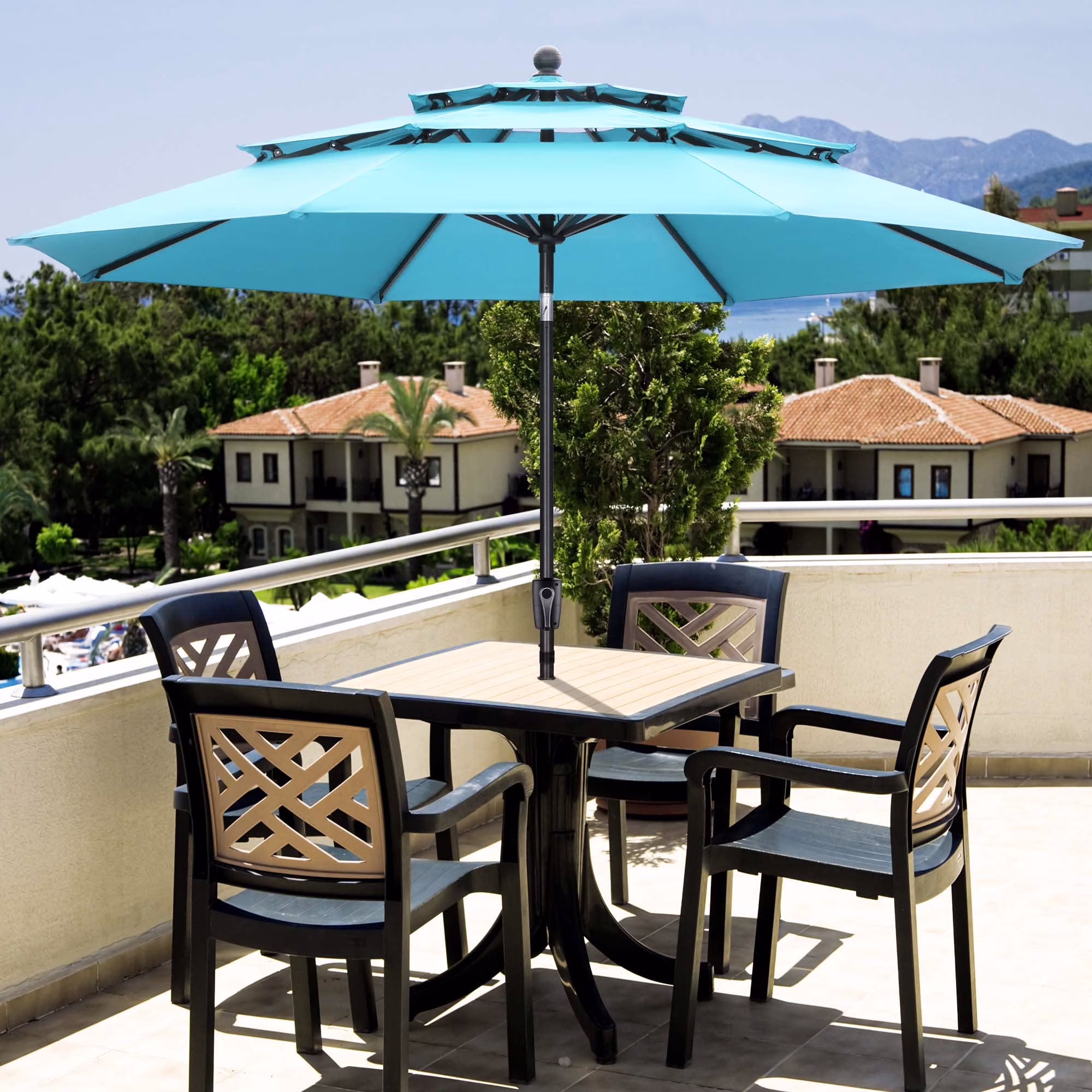 Blue-3 Tiers Canopy
