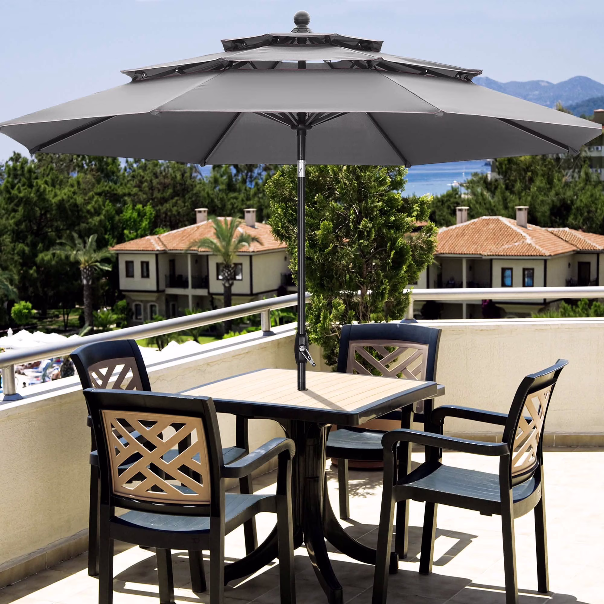 Gray-3 Tiers Canopy