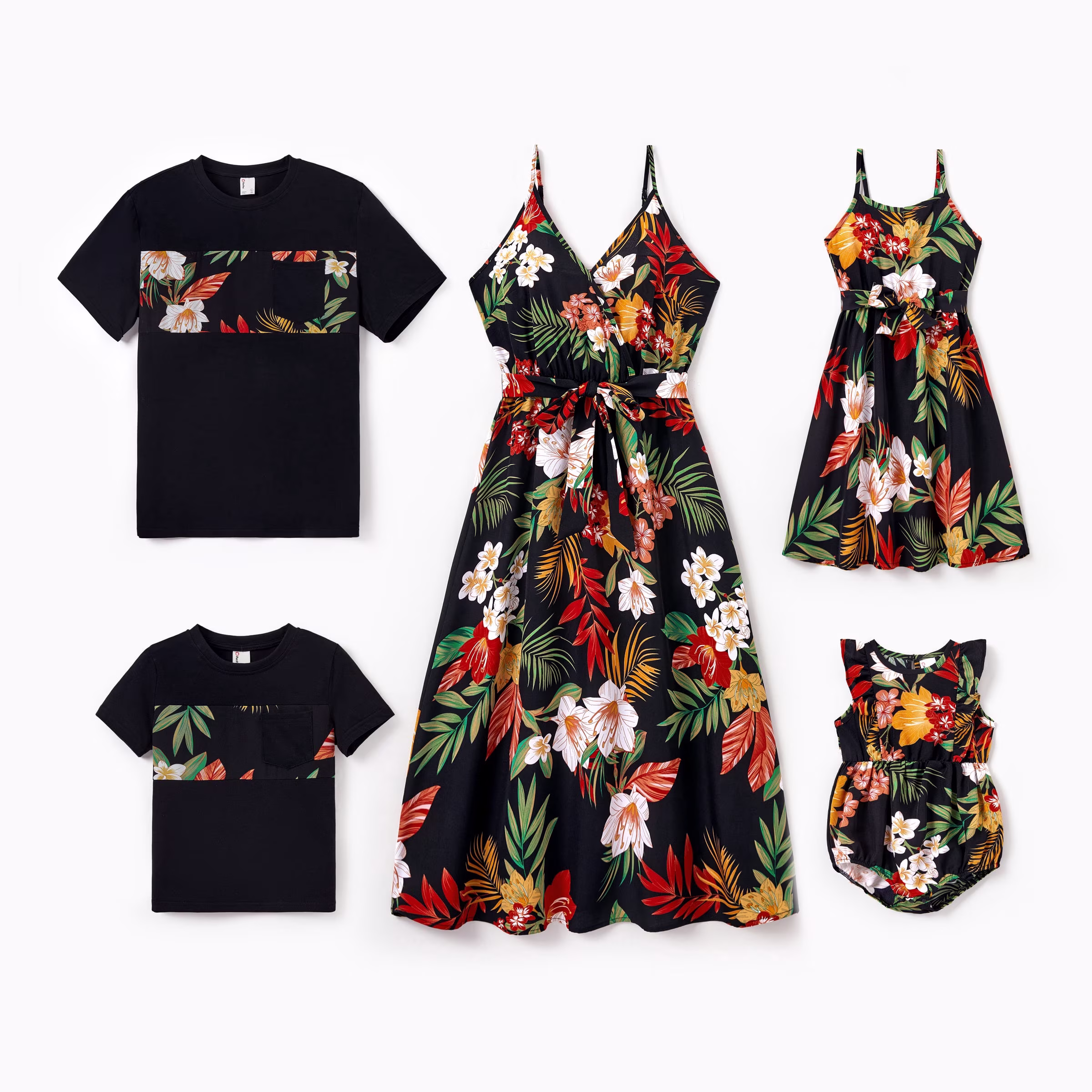 PatPat Mens Graphic Tees Family Matching Outfits Mommy and Me Dresses and Short-sleeve T-shirts Sets, Mens S