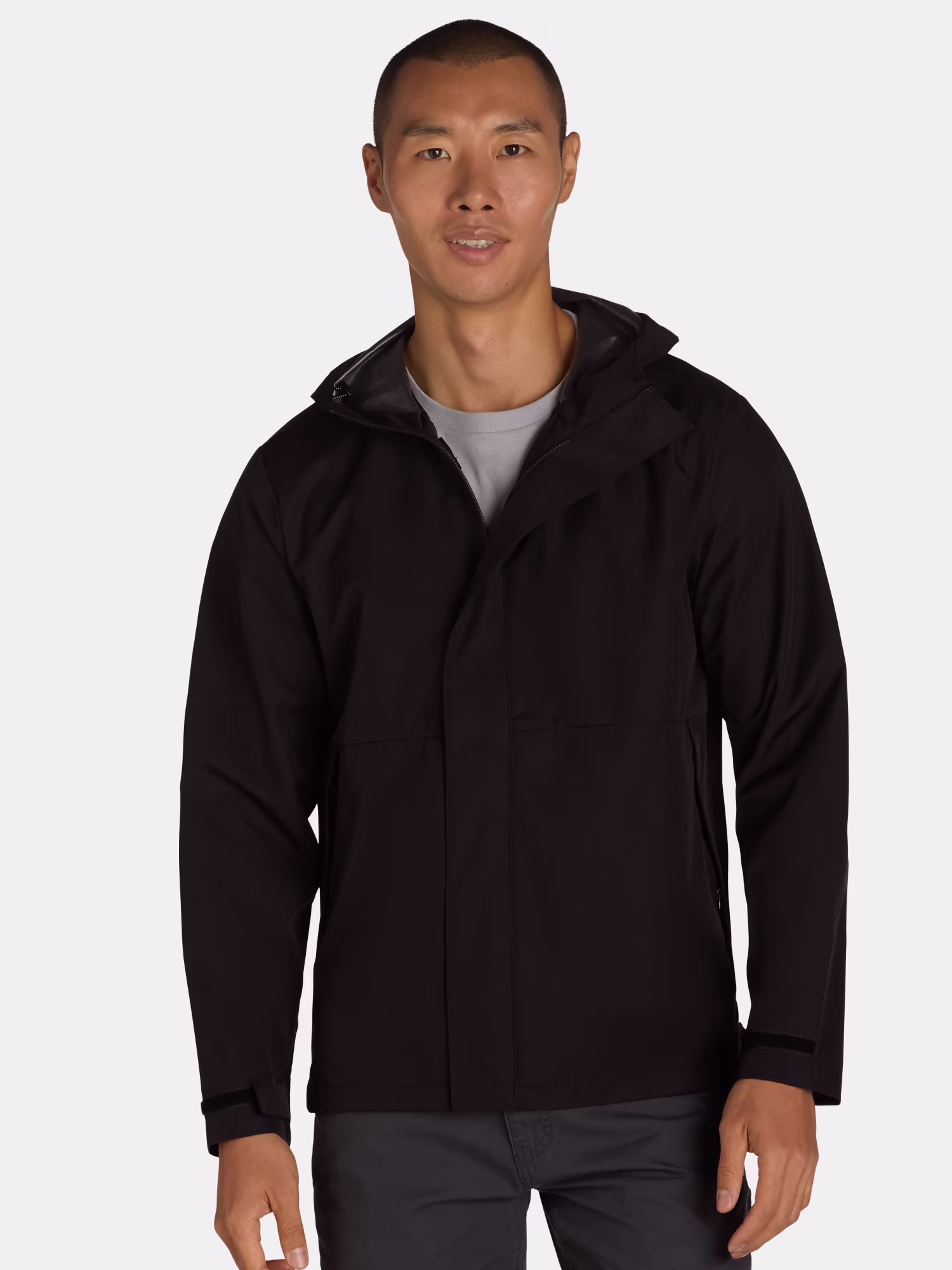 Ozark Trails Men's & Big Men's Hooded Rain Jacket, Sizes S-3XL