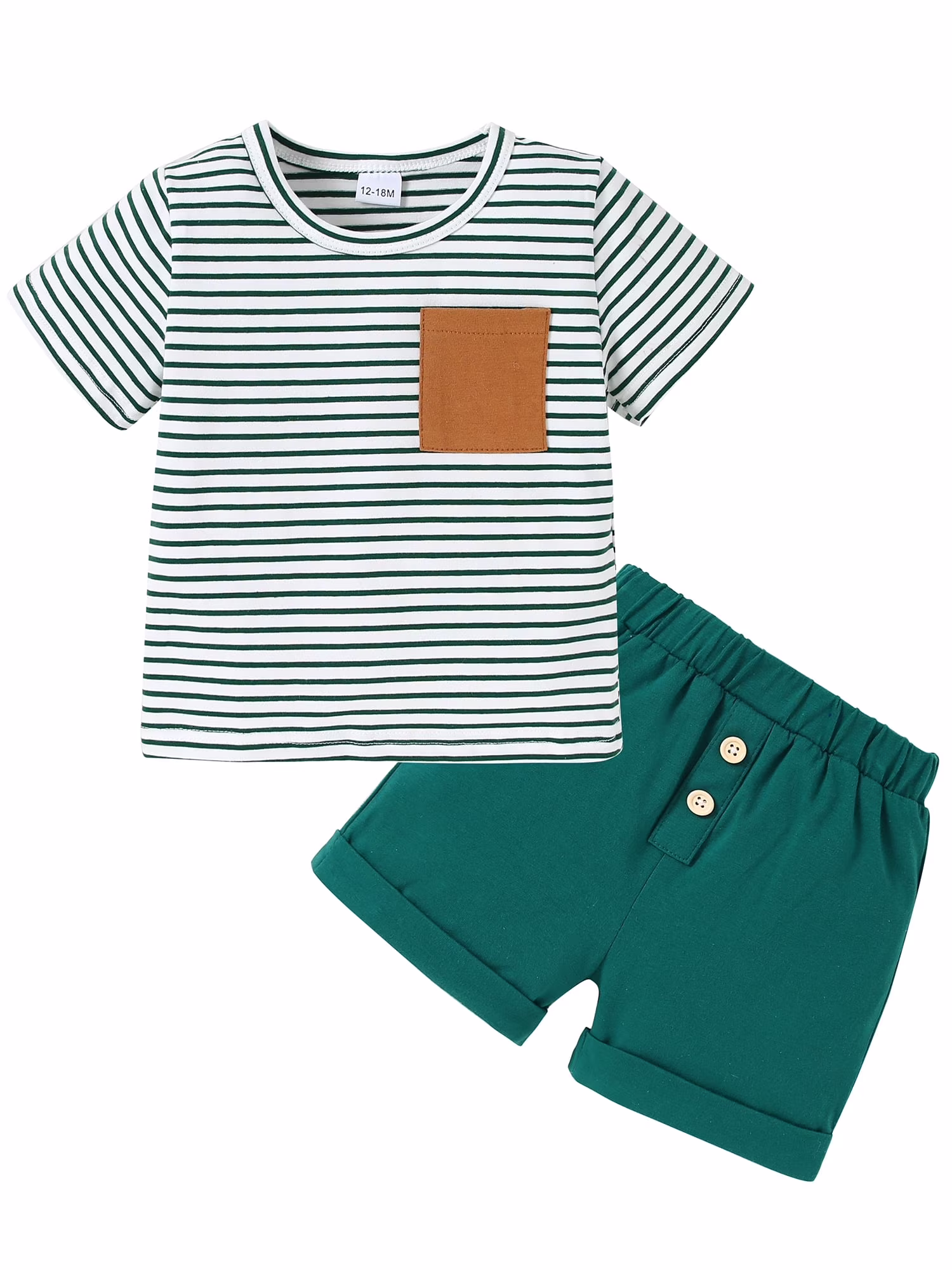 Green Stripes Short