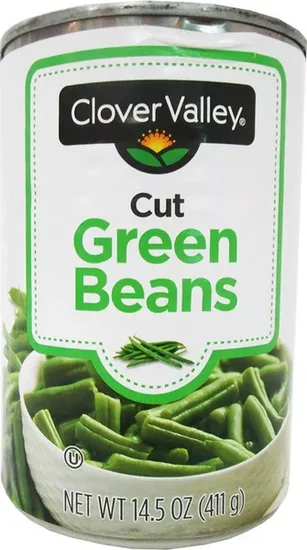 Clover Valley Canned Cut Green Beans, 14.5 oz