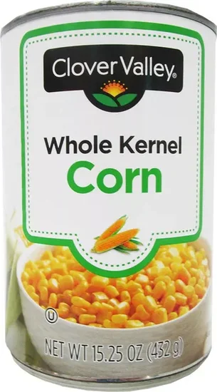 Clover Valley Canned Whole Kernel Corn, 15.25 oz