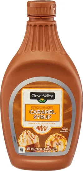 Clover Valley Caramel Syrup, 22 oz