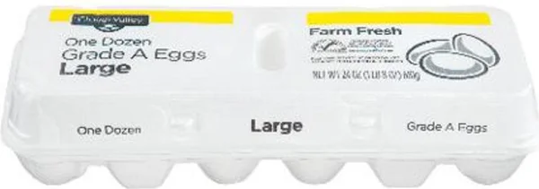 Clover Valley Eggs Large Grade A, Dozen