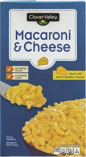 Clover Valley Macaroni & Cheese Dinner, 7.25 oz