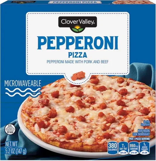 Clover Valley Pepperoni Pizza, 5.2 oz