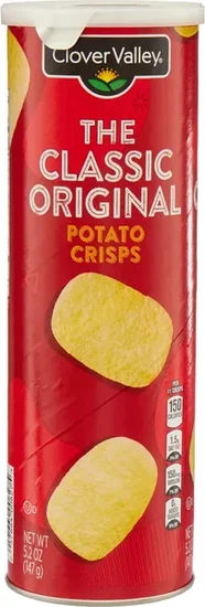 Clover Valley Potato Crisps, Classic Original, 5.2 oz