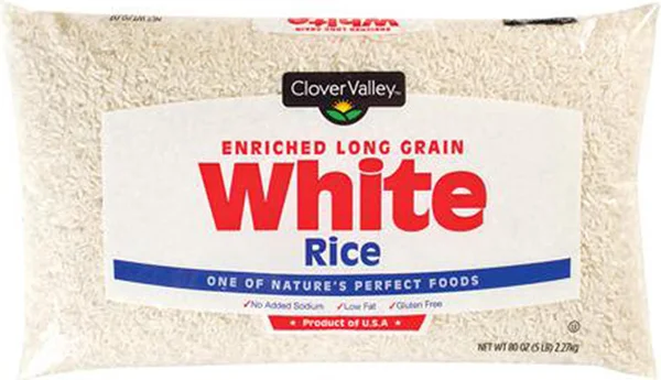 Clover Valley White Rice, 80 oz