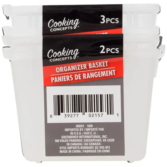 Cooking Concepts Plastic Drawer Organizers