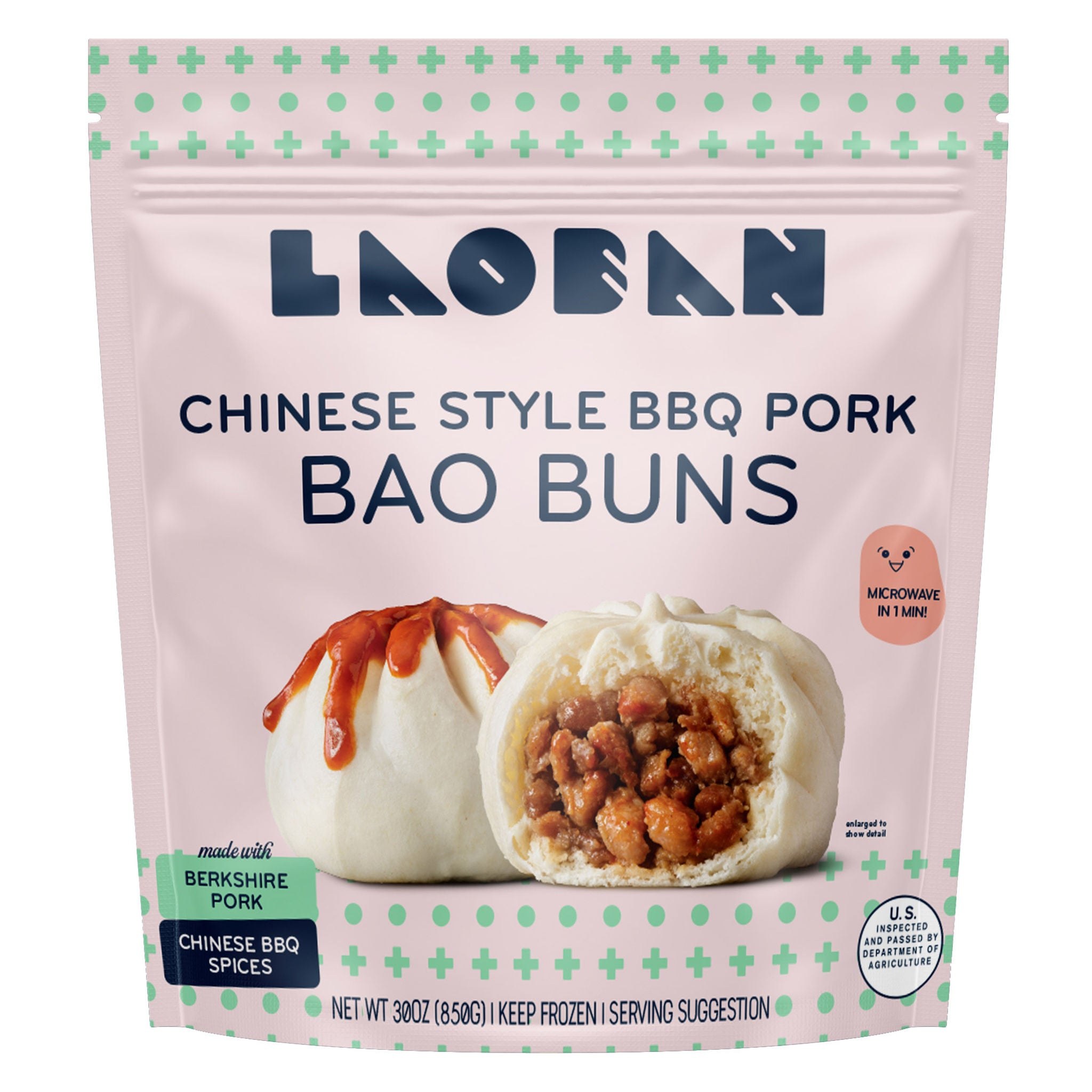 Laoban Chinese Style BBQ Pork Bao Buns