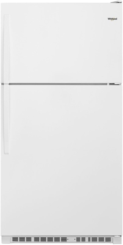Whirlpool 20 cu. ft. Top Freezer Refrigerator with Frameless Glass Shelves