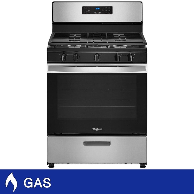 Whirlpool 5.1 Cu. Ft. Freestanding Gas Range with Edge to Edge Cooktop